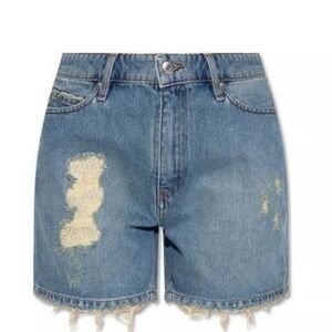 NWOT Zadig & Voltaire tomboy destroy denim shorts